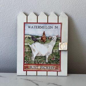 Watermelon 5¢ Decorative Sign